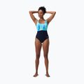 Női egyrészes fürdőruha Speedo Shaping Contour Eclipse Printed true navy/berry 6