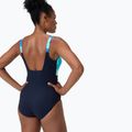 Női egyrészes fürdőruha Speedo Shaping Contour Eclipse Printed true navy/berry 7
