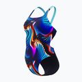 Női egyrészes fürdőruha Speedo Allover Digital Leaderback lava blur/speedo black 3