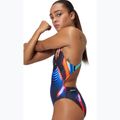 Női egyrészes fürdőruha Speedo Allover Digital Leaderback lava blur/speedo black 8