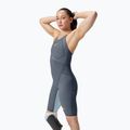 Speedo Fastskin női fürdőruha LZR Pure Valor 2.0 Closedback Kneeskin szürke ólom / akadia kék / mainline 4