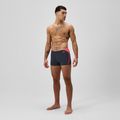 Férfi úszódobozerek Speedo Hyper Boom Splice szürke ólom/neon korall 2