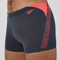 Férfi úszódobozerek Speedo Hyper Boom Splice szürke ólom/neon korall 5