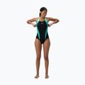 Női egyrészes fürdőruha Speedo Placement Laneback turquoise gem 2