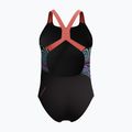 Gyermek egyrészes úszódressz Speedo Digital Placement Powerback neon korall 2