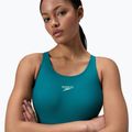 Speedo Colourblock 2.0 mély smaragdzöld női egyrészes fürdőruha 5