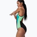 Női egyrészes úszódressz Speedo High Neck Splice Cross Back türkizkék drágakő 4