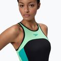 Női egyrészes úszódressz Speedo High Neck Splice Cross Back türkizkék drágakő 5