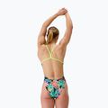 Női egyrészes Speedo FL Printed V-Back úszódressz tropicana/fekete 2