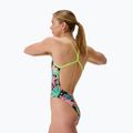 Női egyrészes Speedo FL Printed V-Back úszódressz tropicana/fekete 3