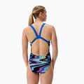 Női egyrészes úszódressz Speedo FL Printed Leaderback ripple melody/lagoon blue 2