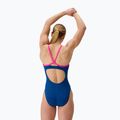 Női egyrészes úszódressz Speedo FL Solid Flyback 2.0 aegean denim/flare pink 2