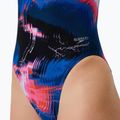 Női egyrészes Speedo FL Printed Turnback úszódressz elektrostatikus/kék lagúna 6