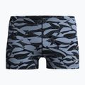 Férfi úszó boxer nadrág Speedo Print Beachstar Square Leg Anthracite/Coin Grey 5