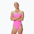 Női egyrészes úszódressz Speedo FL Solid V-Back 2.0 neon flamingo