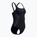 Női egyrészes fürdőruha Speedo Placement Muscleback anthracite/clover 7