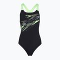 Női egyrészes fürdőruha Speedo Medley Logo Medalist anthracite/clover