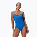 Női egyrészes fürdőruha Speedo Endurance+ Logo Thin Strap Turkish Sea