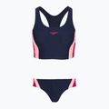 Női egyrészes fürdőruha Speedo Colourblock Splice 2.0 peacoat/pink