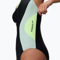 Női egyrészes fürdőruha Speedo Ocean Flex Zip black/pale clover 5
