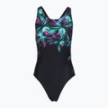Női egyrészes fürdőruha Speedo FL Placement Printed Powerback firework burst/black