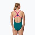 Női egyrészes fürdőruha Speedo Solid Turnback peacock 2