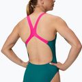 Női egyrészes fürdőruha Speedo Solid Powerback peacock 4