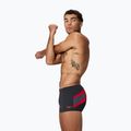 Férfi úszóboxer Speedo Hyperboom Aquashort Anthracite/High Risk Red 3