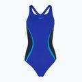 Női egyrészes fürdőruha Speedo Solid Splice Medalist sapphire/peacoat