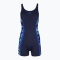 Női egyrészes fürdőruha Speedo Hyperboom Splice Muscleback Legsuit peacoat/sapphire