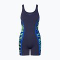 Női egyrészes fürdőruha Speedo Hyperboom Splice Muscleback Legsuit peacoat/sapphire