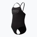 Gyerek egyrészes fürdőruha Speedo Endurance+ Logo Thinstrap anthracite 3