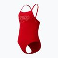 Gyerek egyrészes úszódressz Speedo Endurance+ Logo Thinstrap high risk red 3
