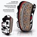 RDX T3 Muay Thai Training Shield Kick Pads fehér/fekete 5