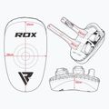 RDX T3 Muay Thai Training Shield Kick Pads fehér/fekete 6