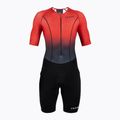 Férfi HUUB Commit hosszú távú triatlon öltöny fekete/piros COMLCS