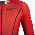 Férfi HUUB Commit hosszú távú triatlon öltöny fekete/piros COMLCS 4
