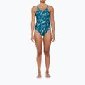 Női egyrészes fürdőruha Nike Hydrastrong Multi Print Fastback ásványi teal 5