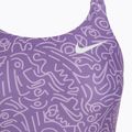 Női egyrészes fürdőruha Nike Hydrastrong Multi Print Fastback space lila 3