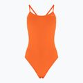Női egyrészes fürdőruha Nike Lace Up Tie Back total orange
