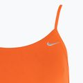 Női egyrészes fürdőruha Nike Lace Up Tie Back total orange 3