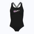 Gyerek fürdőruha Nike Swim Girls Logo Tape Crossback black/playful pink/white/playful pink