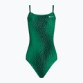 Női egyrészes fürdőruha Nike Hydrastrong Delta Racerback court green