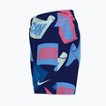 Nike Tossed Flags 4" Volley gyermek úszónadrág éjfekete tengerészkék 3