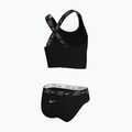 Gyermek kétrészes fürdőruha Nike Logo Tape Crossback Midkini fekete 2