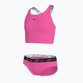 Gyermek kétrészes fürdőruha Nike Logo Tape Crossback Midkini hyper rózsaszín 3