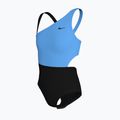 Nike Color Block aszimmetrikus monokini gyermek fürdőruha fekete 3