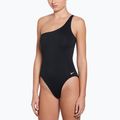 Női egyrészes fürdőruha Nike Essential Asymmetrical fekete