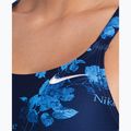 Nike Hydrastrong Fastback női egyrészes fürdőruha éjfekete tengerészkék 4