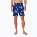 Férfi Nike Fine Floral 7" Volley úszónadrág éjfekete tengerészkék 4